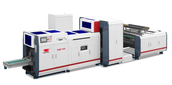 Fully Automatic High Speed Square Flat V Sharp Bottom/Sos Kraft Food Paper Packaging Carry Shopping Bag Making Machinery Machine Price with Printing Online